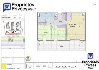  Appartement � vendre 3 pi�ces 61 m�