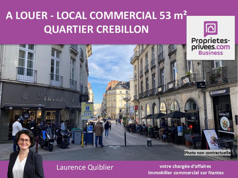 44000 NANTES - LOCAL COMMERCIAL A LOUER 53 M&sup2; - SANS DROIT AU BAIL 1667 44000 Nantes