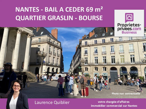 44000 NANTES - BAIL A CEDER, LOCAL COMMERCIAL 69 m² - QUARTIER GRASLIN 56000 44000 Nantes