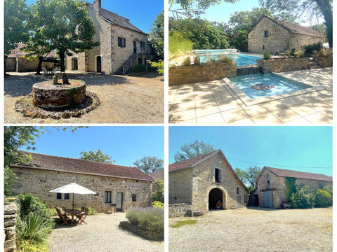  Ensemble immobilier - Maison + g�tes + terrains agricoles Maison - 15 + pi�ce(s) - 420 m�