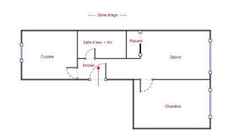  Appartement � vendre 2 pi�ces 45 m�