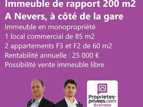NEVERS CENTRE - IMMEUBLE DE RAPPORT 200 M2 189000 58000 Nevers