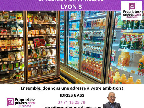 69008 LYON - ALIMENTATION, Epicerie &eacute;quip&eacute;e avec point relais 242000 69008 Lyon