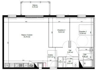  Appartement � louer 3 pi�ces 74 m�