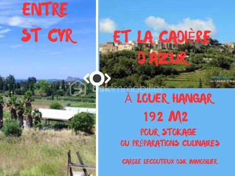&Agrave; LOUER HANGAR &agrave; ST CYR 2200 83270 Saint cyr sur mer