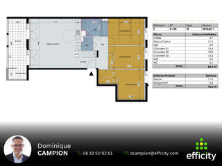  Appartement � vendre 4 pi�ces 85 m�