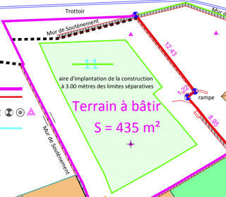  Terrain � vendre 435 m�