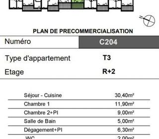  Appartement � vendre 3 pi�ces 65 m�