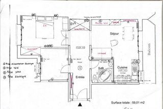  Appartement � vendre 3 pi�ces 63 m�