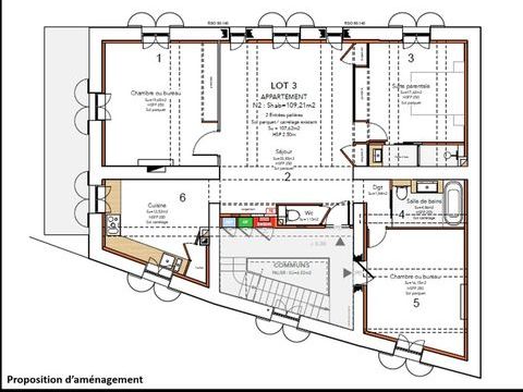   Poleymieux-au-Mont-d'Or � Plateau � am�nager 109.21 m� � Fort potentiel Loft - 4 pi�ce(s) - 108 m�
