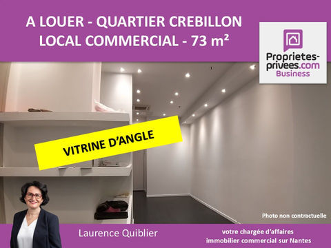 NANTES CENTRE - LOCAL COMMERCIAL PMR 73 m&sup2; A LOUER 3345 44000 Nantes