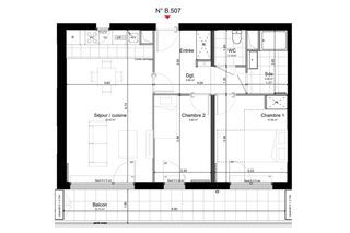  Appartement � vendre 3 pi�ces 63 m�