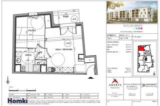  Appartement � vendre 2 pi�ces 44 m�