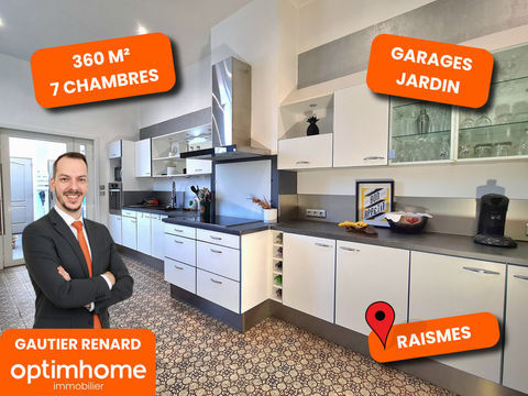   Maison de ma�tre, 7 chambres, jardin, garages � RAISMES (59) Maison - 14 pi�ce(s) - 358 m�