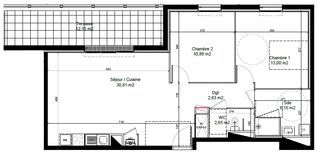  Appartement � louer 3 pi�ces 67 m�