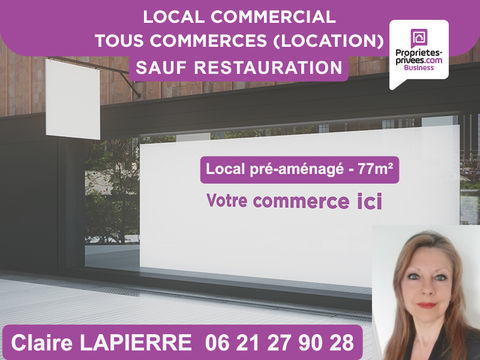 RENNES - A louer, Local commercial, Pr&eacute;-am&eacute;nag&eacute; - 77 m&sup2; 1090 35200 Rennes