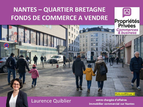 44000 NANTES - FONDS DE COMMERCE RESTAURATION RAPIDE QUARTIER BRETAGNE 154280 44000 Nantes