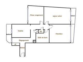  Appartement � vendre 3 pi�ces 63 m�