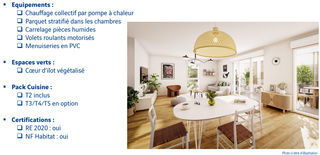  Appartement � vendre 3 pi�ces 61 m�