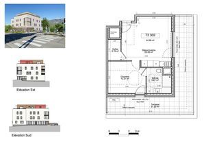  Appartement � vendre 2 pi�ces 44 m�