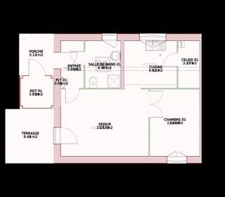  Maison � louer 2 pi�ces 56 m�