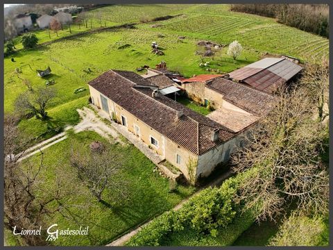   Ancien corp de ferme en pierre � vendre avec fort potentiel sur la commune de SAINTE RADEGONDE (33) Maison - 6 pi�ce(s) - 160 m�