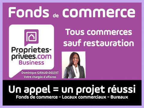 75017 PARIS, SAINT FERDINAND - EXCLUSIF - FONDS DE COMMERCE TOUS COMMERCES SAUF RESTAURATION 55000 75017 Paris