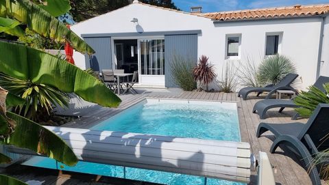   Charente Maritime (17), AV ST-GEORGES D'OLERON maison-piscine de plage plain-pied 6 pi�ces 114m� Terrain 433m� Maison - 6 pi�ce(s) - 114 m�