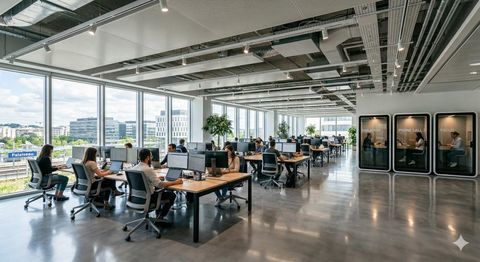 BUREAUX HAUT DE GAMME � EMPLACEMENT STRAT&Eacute;GIQUE &Agrave; PALAISEAU / Quartier Atlantis 1505000 91120 Palaiseau