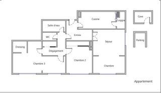  Appartement � vendre 5 pi�ces 83 m�