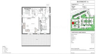  Appartement � vendre 3 pi�ces 69 m�