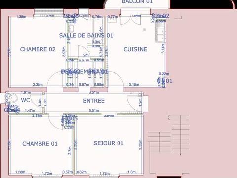   01500205 - Appartement - F3 - Altkirch (68130) Appartement - 3 pi�ce(s) - 67 m�