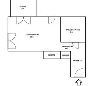  Appartement � vendre 1 pi�ce 35 m�