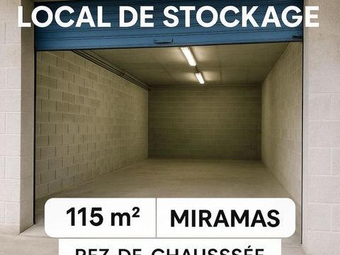 13140 MIRAMAS - LOCATION ENTREPOT, STOCKAGE 115 M&sup2; 1300 13140 Miramas