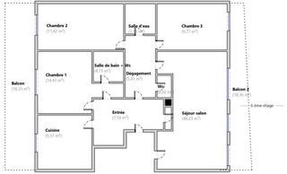  Appartement � vendre 5 pi�ces 116 m�