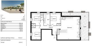  Appartement � vendre 4 pi�ces 103 m�