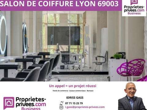 EXCLUSIVITE  LYON 69003 - FONDS DE COMMERCE   SALON DE COIFFURE 35000 69003 Lyon