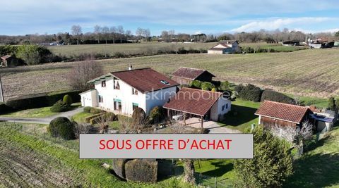   ? Aux portes de Dax � Grande maison modulable, calme absolu, sans vis-�-vis, vendue meubl�e Maison - 7 pi�ce(s) - 183 m�