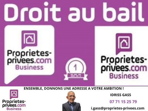 69100 VILLEURBANNE - Cession de bail , local commercial 53 m&sup2; 25000 69100 Villeurbanne
