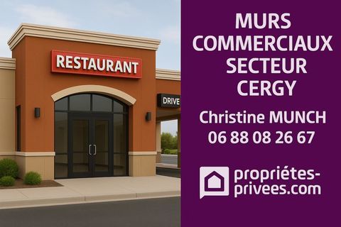 &Agrave; VENDRE - MURS COMMERCIAUX - CERGY-PONTOISE - MURS 370 M&sup2; / PARCELLE 1960M2 957000 95000 Cergy