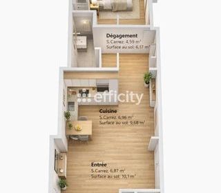  Appartement � vendre 2 pi�ces 82 m�