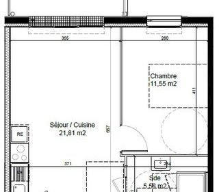  Appartement � louer 2 pi�ces 39 m�