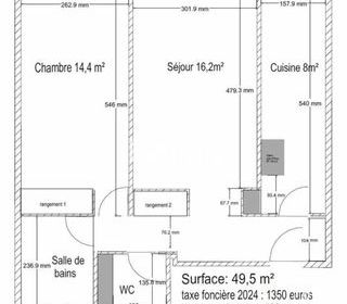  Appartement � vendre 2 pi�ces 50 m�