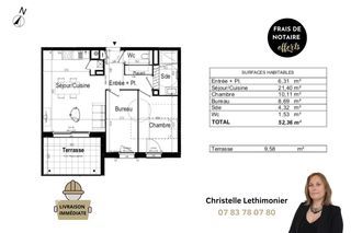  Appartement � vendre 2 pi�ces 52 m�