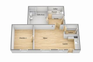  Appartement � vendre 2 pi�ces 47 m�