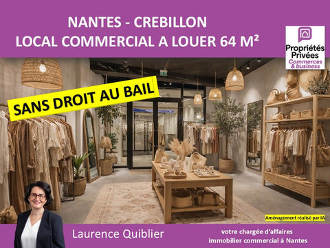 NANTES CENTRE VILLE - LOCAL COMMERCIAL 64 m&sup2;  A LOUER 2150 44000 Nantes