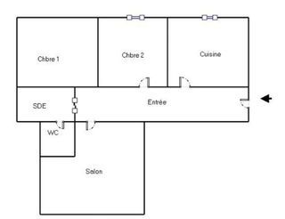  Appartement � vendre 3 pi�ces 60 m�