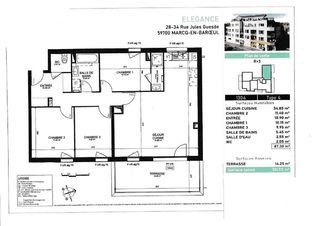  Appartement � vendre 4 pi�ces 88 m�