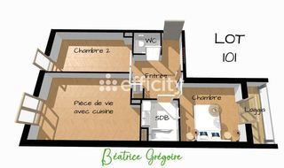  Appartement � vendre 3 pi�ces 62 m�