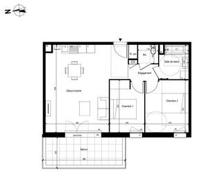  Appartement � vendre 3 pi�ces 62 m�